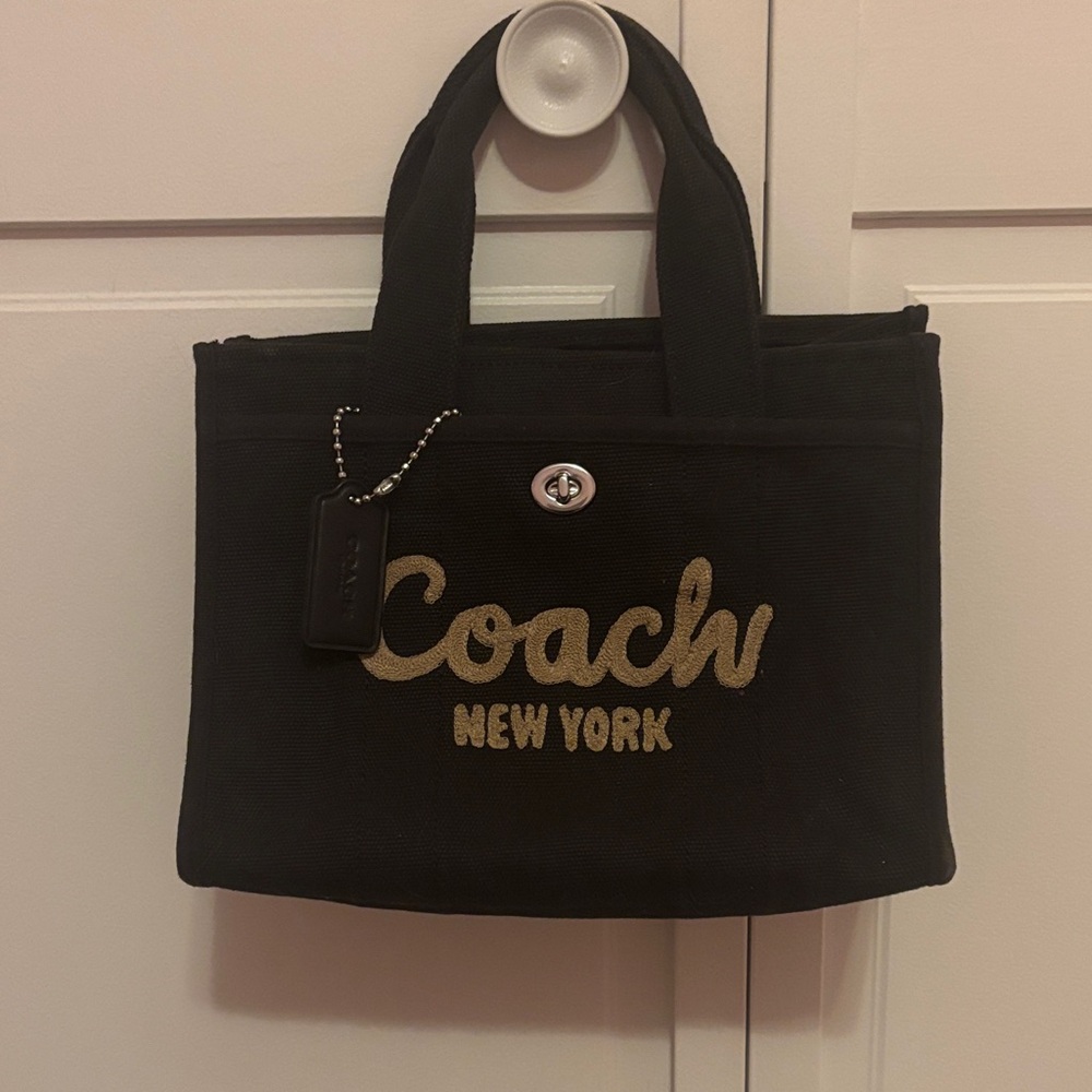 Coach Black and Gold Tote Bag